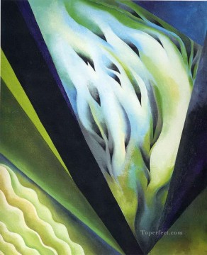  modern Canvas - Blue and Green Music Georgia Okeeffe American modernism Precisionism